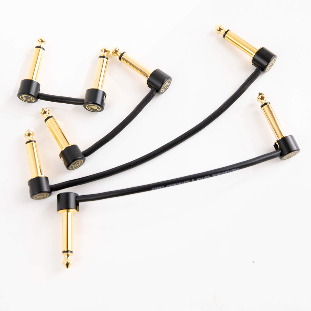 Solderless Patch Cables by Rock Stock Pedals, providing the flexibility to custom-assemble cables according to specific sizes and shapes. These cables offer musicians the freedom to create their unique pedalboard configurations, ensuring optimal sound transmission while catering to individual setup needs