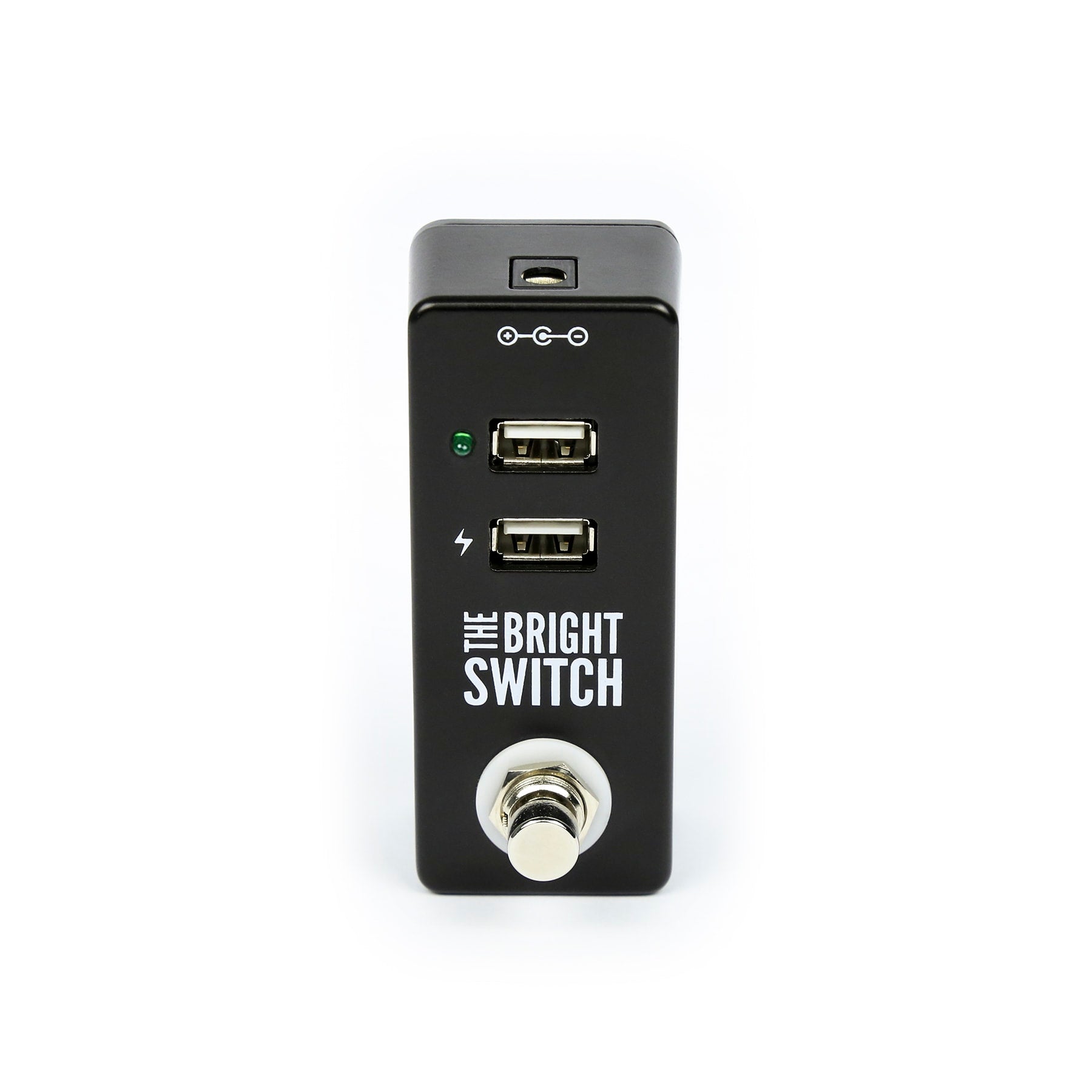 usb pedale Rock Stock The Bright Switch USB Utility Pedalboard Light/Charger