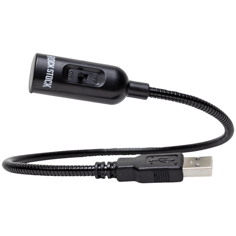 LED Lamp by Rock Stock, specifically designed for use with the Bright Switch pedal. This high-intensity lamp provides effective illumination on dimly lit stages, enhancing visibility of pedalboards and allowing musicians to easily manage their sound settings during performances