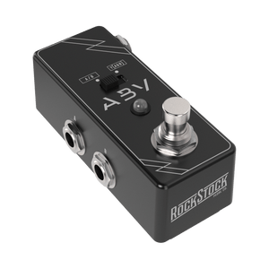 Rock Stock ABY Pedal – A/B switcher and signal splitter with true bypass for amp and instrument switching