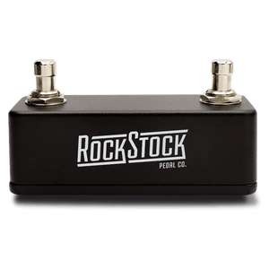 The Dual Switch pedal by Rock Stock, a versatile double footswitch that significantly expands the capabilities unlock additional functionality of the HX Stomp and many other guitar multi effect units. 