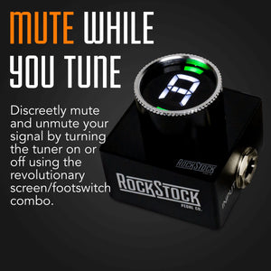 The Nano Tuner by Rock Stock, renowned as the smallest guitar tuner ever. Despite its compact size, it offers a bright, easy-to-read display, making it an indispensable tool for musicians seeking precise tuning even on a dimly lit stage or studio.